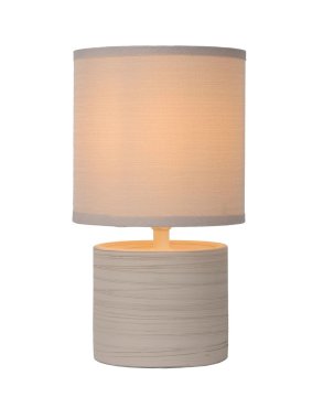 Lucide Greasby - tafellamp - 26cm - beige