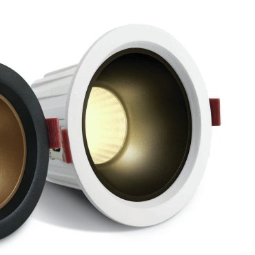 ONE Light Retro Dark Light Range - inbouwspot - Ø 118 mm, Ø 105 mm inbouwmaat - 20W LED incl. - wit