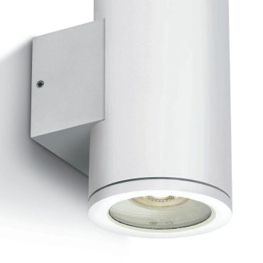 ONE Light GU10 Outdoor - buiten wandverlichting - 8 x 17,3 cm - IP54 - wit