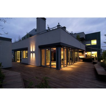 ONE Light GU10 Outdoor - buiten wandverlichting - 8 x 17,3 cm - IP54 - grijs