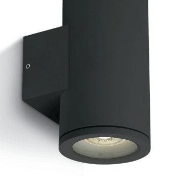 ONE Light GU10 Outdoor - buiten wandverlichting - 8 x 17,3 cm - IP54 - zwart