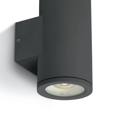 ONE Light GU10 Outdoor - buiten wandverlichting - 8 x 17,3 cm - IP54 - antraciet