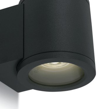 ONE Light GU10 Outdoor - buiten wandverlichting - 8 x 9 cm - IP54 - zwart