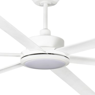 Faro Rotterdam 30 XXL - plafondventilator met licht en afstandsbediening - Ø 300 cm - 32W LED incl. - mat wit