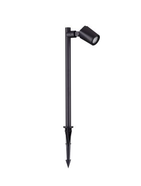Nova Luce Spy - tuinpaal - Ø 7,5 x 50 x 14 cm - IP65 - zandzwart
