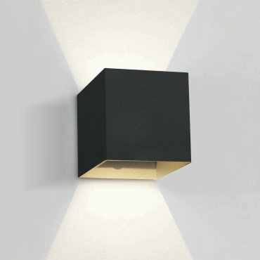 ONE Light Outdoor Wall Dark Lights - buiten wandverlichting - 11,1 x 9,5 x 11 cm - 2 x 3W LED incl. - IP54 - zwart