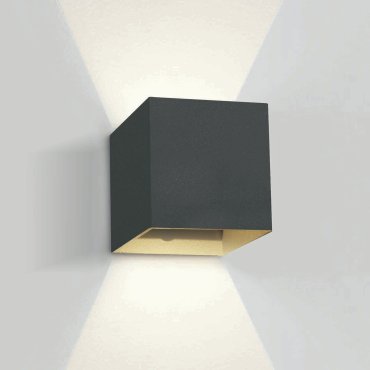 ONE Light Outdoor Wall Dark Lights - buiten wandverlichting - 11,1 x 9,5 x 11 cm - 2 x 3W LED incl. - IP54 - antraciet