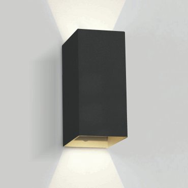 ONE Light Outdoor Wall Dark Lights - buiten wandverlichting - 9 x 6,8 x 16,6 cm - 2 x 3W LED incl. - IP54 - zwart