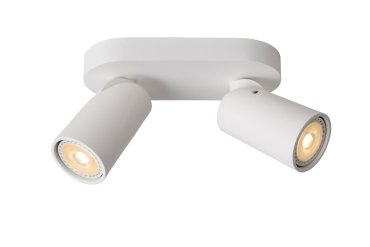 Lucide Xyrus 2 - opbouwspot - 20 x 9 x 12,5 cm - 2 x 5W dimbare LED incl. - dim to warm -  wit