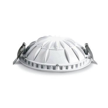 ONE Light Dark Light Dome Reflector - inbouw plafondverlichting - Ø 17 x 5 cm - 16W LED incl. - wit - warm witte lichtkleur