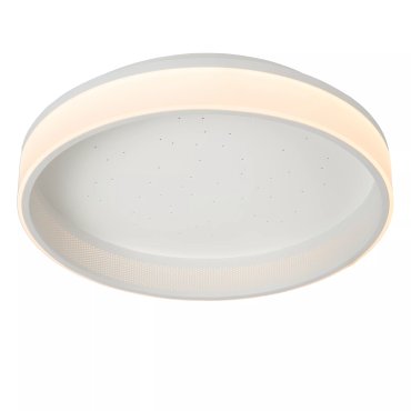 Lucide Estreja - plafondlamp met afstandsbediening - Ø 40 x 9 cm - 40W + 10W LED incl. - wit