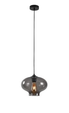 Artdelight Toronto - hanglamp - Ø 26,5 x 175 cm - gerookt