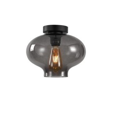 Artdelight Toronto - plafondverlichting - Ø 26,5 x 18,5 cm - gerookt