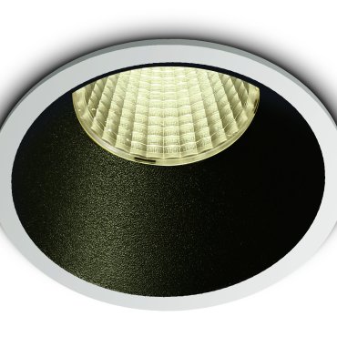 ONE Light COB Dark Light Range - inbouwspot - Ø 73 mm, Ø 67 mm inbouwmaat - 12W dimbare LED incl. - wit - warm witte lichtkleur