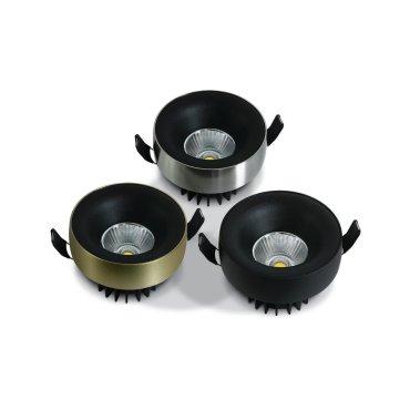 ONE Light Floating Ring Range - plafondverlichting - Ø 8,5 x 7 cm - 12W LED incl. - zwart