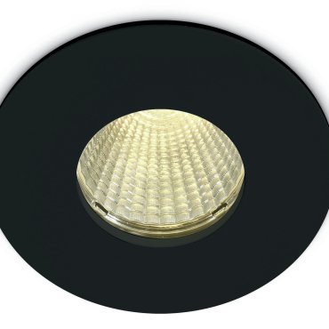 ONE Light COB Bathroom High Power - inbouwspot - Ø 83 mm, Ø 70 mm inbouwmaat - 12W LED incl. - IP65 - zwart