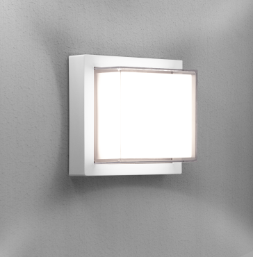 Century Italia Pura - wand/plafondlamp - 16 x 16 x 10 cm - 10W LED incl. - IP65 - wit