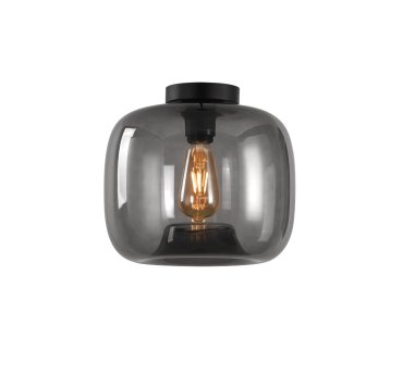 Artdelight Preston - plafondverlichting - Ø 28 x 26 cm - gerookt
