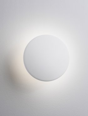 Nova Luce Onut - wandlamp - Ø 17 x 12 cm - 14W LED incl. - wit