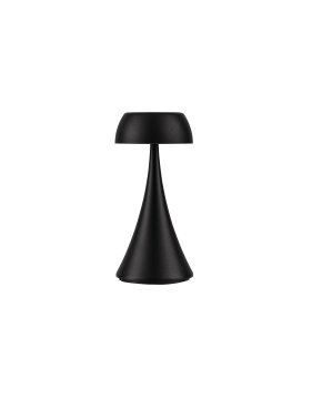 Nova Luce Ycro - oplaadbare tafellamp buiten - Ø 8 x 17,5 cm - 2W dimbare LED incl. - IP54 - zandzwart