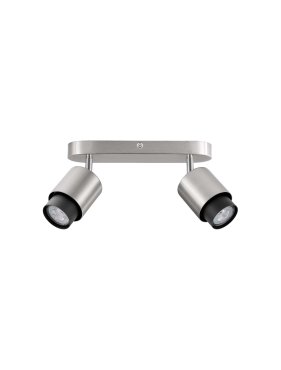 Nova Luce Ison - opbouwspot 2L - 40 x 17 x 14 cm - satijn nickel