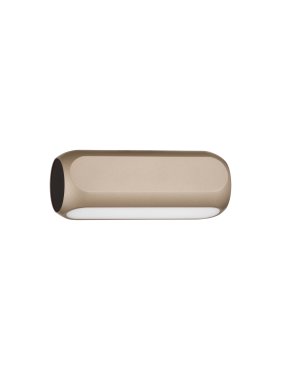 Nova Luce Elli - plafondlamp - 17 x 6 cm - 11W dimbare LED incl. - Moca-koffie en mat zwart
