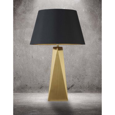 Searchlight Maldon - tafellamp - Ø 33 x 58 cm - zwart en goud