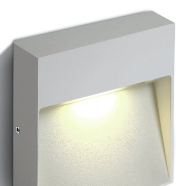 ONE Light Square Indoor/Outdoor Wall Dark Lights - buiten wandverlichting - 21,2 x 21,2 x 3,6 cm - 9W LED incl. - IP54 - wit