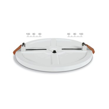 ONE Light Floating Panels Range - plafondverlichting - Ø 12 x 2,4 cm - 10W LED incl. - wit - witte lichtkleur