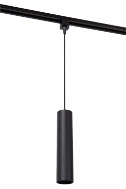 Lucide Track Floris Hanglamp - 1-fase Railsysteem - Ø 5,6 x 155 cm - Zwart