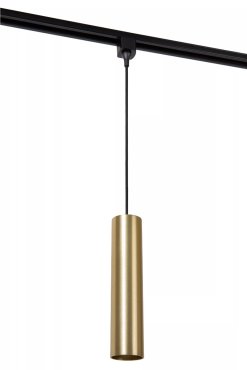 Lucide Track Floris Hanglamp - 1-fase Railsysteem - Ø 5,6 x 155 cm - goud