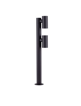 Nova Luce Pec - tuinpaal - Ø 16 x 90 cm - 13W LED incl. - IP65 - zandzwart