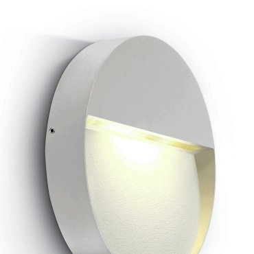ONE Light Round Indoor/Outdoor Wall Dark Lights - buiten wandverlichting - Ø 21,2 x 3,6 cm - 9W LED incl. - IP54 - wit