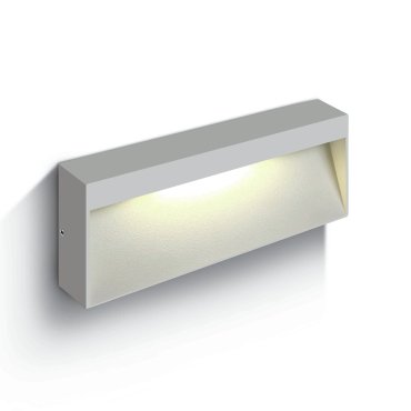 ONE Light Square Indoor/Outdoor Wall Dark Lights - buiten wandverlichting - 20 x 80 x 3,2 cm - 6W LED incl. - IP54 - wit