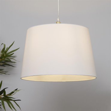 Searchlight Clyde Tapered Shade - lampenkap - Ø 40 x 26 cm - wit