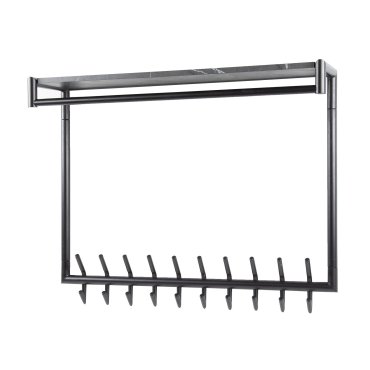 Vico Tenaro - kapstok met wandschap - 100 x 27 x 80 cm - grafiet