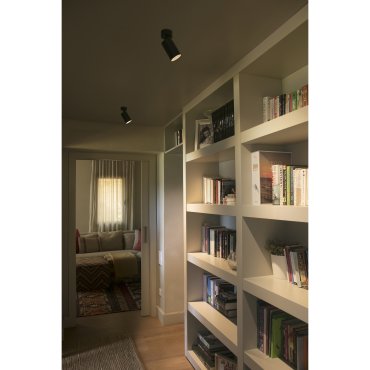 Faro Stan - opbouwspot 1L - Ø 6 x 15 cm - 15W LED incl . - mat zwart