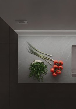 Klus MICRO-30DEG-KOZ - inbouw LED profiel met schuine lichthoek van 30 graden - 5,75 x 1,12 cm - aluminium