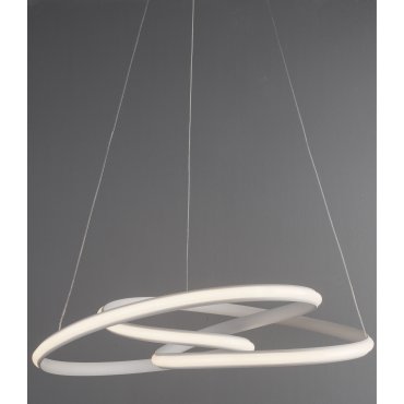 Nova Luce Menton - hanglamp - Ø 52 x 120 cm - 43W dimbare LED incl. - zandwit