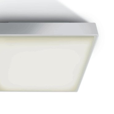 ONE Light E27 Plafo Outdoor Square - buiten plafondverlichting - 29,5 x 29,5 x 10,5 cm - IP65 - wit