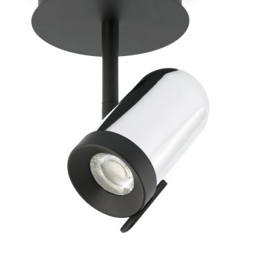 Faro Orleans - opbouwspot 1L - Ø 11,2 x 21 x 11,8 cm - chroom en zwart