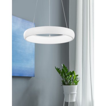Nova Luce Albi - hanglamp - Ø 41 x 120 cm - 32W dimbare LED incl. - zandwit