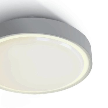 ONE Light E27 Plafo Outdoor - buiten plafondverlichting - Ø 30 x 9,3 cm - IP65 - grijs