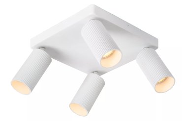 Lucide Clubs - opbouwspot - 24 x 24 x 14,9 cm - wit