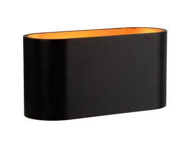 Lucide Xera III - wandverlichting - 16 x 8 x 8 cm - zwart
