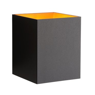 Lucide Xera - wandverlichting - 8,2 x 10 x 10 cm - zwart, goud