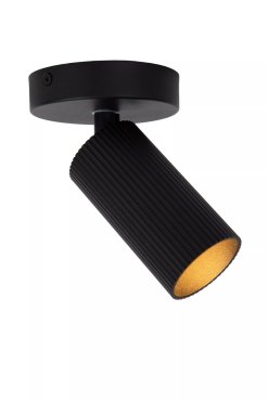 Lucide Clubs - opbouwspot - Ø 10 x 14,9 cm - zwart