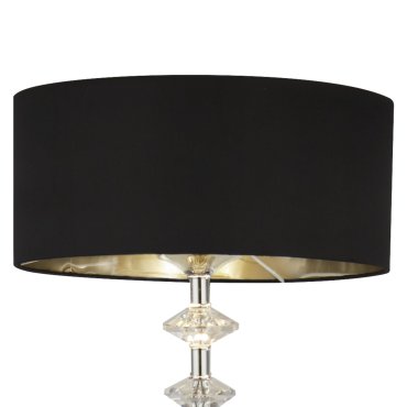 Searchlight New Orleans - staanlamp - 157,5 cm - zwart en chroom