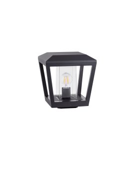 Nova Luce Opu - sokkellamp - 24 x 26 x 24 cm - IP54 - donker antraciet