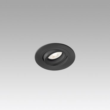 Faro Radon - inbouwspot - Ø 92 mm, Ø 80 mm inbouwmaat - mat zwart